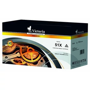 Toner Victoria Q7551X fekete lézer HP Nr.51X 13K, 13000old.