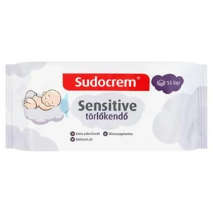 Törlőkendő 55lap SUDOCREM Sensitive 
