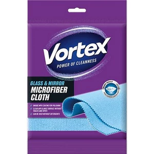 Törlőkendő mikroszálas üveg és tükör felületre 35x35cm 1db VORTEX kék
