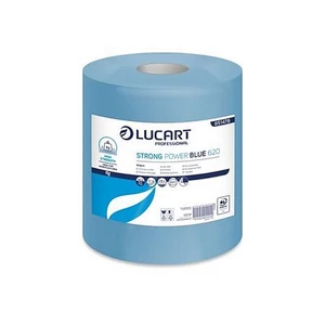 Törlőkendő tekercses ipari LUCART "Strong Power Blue 620" kék