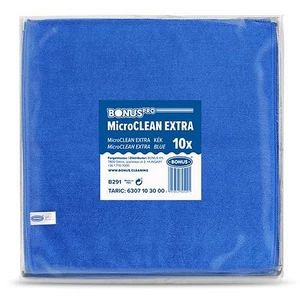 Törlőkendő univerzális 10db 40x40cm BONUS MicroCLEAN Extra kék