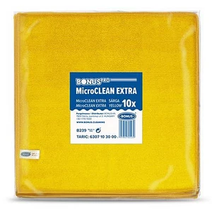 Törlőkendő univerzális 10db 40x40cm BONUS MicroCLEAN Extra sárga