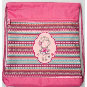 Tornazsák Belmil LILLY kislányos csíkos 336-91 43x45cm hálós sportzsák Gym Bag