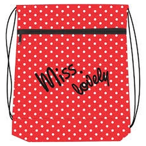 Tornazsák Belmil MISS LOVELY GIRL piros pöttyös 336-91 43x45cm hálós sportzsák Gym Bag