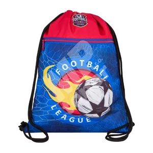 Tornazsák focis Futball 42x33 cm 2 zsebes, cipzáras, Colorino