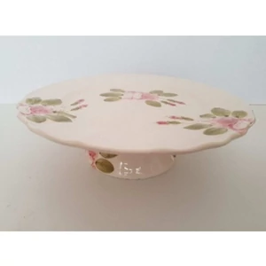 Tortatál Porcelán 28x9cm rózsás kézzel festett