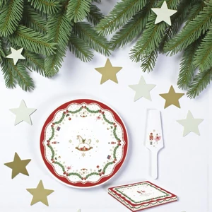 Tortatál porcelán 32cm Magie de Noel dobozban