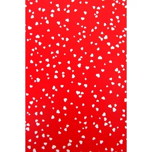 Transparens papír Heyda A4 21x35cm-es, 200g-os, Szív piros/fehér 204775120