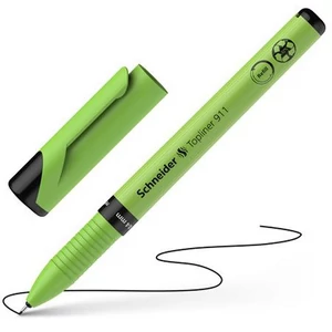 Tűfilc 0,4mm Schneider cserélhető betétes, újrahasznosított Topliner 911, fekete