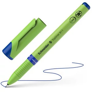 Tűfilc 0,4mm Schneider cserélhető betétes, újrahasznosított Topliner 911, kék