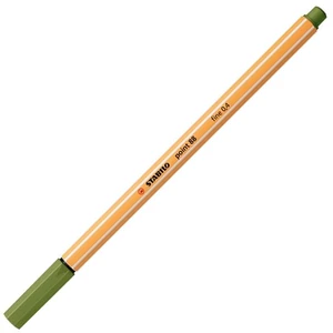 Tűfilc 0,4mm Stabilo Point 88, moha zöld TST88351