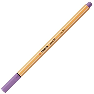 Tűfilc 0,4mm Stabilo Point 88, szürkéslila TST8862
