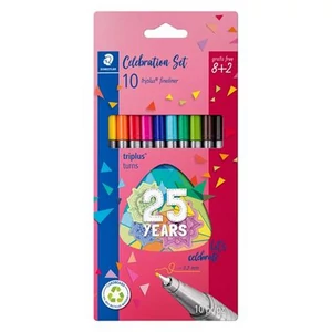 Tűfilc készlet 10 Staedtler 0,3mm, Triplus 334 TS334BK10TA