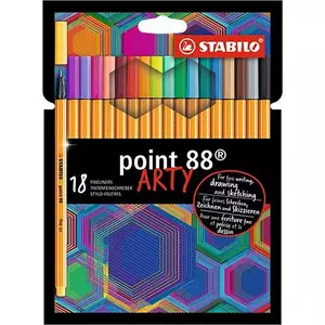 Tűfilc készlet 18 Stabilo Point 88' Arty 0,4mm-es 18színű készlet Írószerek STABILO 8818/1-20