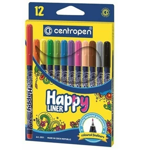 Tűfilc készlet Centropen Happy Liner 12db-os készlet