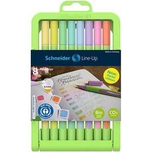 Tűfilc készlet Schneider 0,4 mm, Line-Up Pastel, 8 különböző pasztell szín
