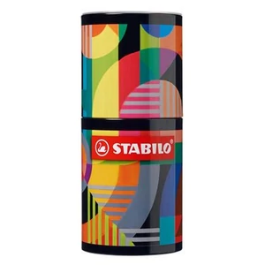 Tűfilc készlet Stabilo hengeres fém doboz, 0,4 mm, point 88 ARTY, 45 különböző szín