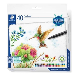 Tűfilc készlet Staedtler 0,3 mm, Triplus 334 Design Journey 40 különböző szín