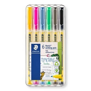 Tűfilc készlet Staedtler 0,6 mm, Noris 307, 6 különböző szín