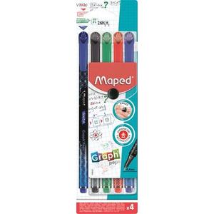 Tűfilc 4 Maped Graph`Peps Premium 0,4mm-es 4színű készlet Írószerek MAPED 749020