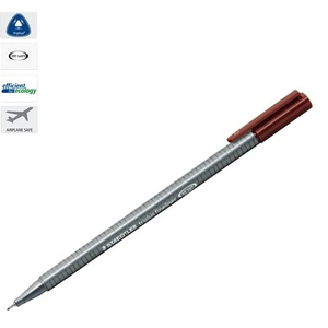 Tűfilc középbarna Staedtler Triplus 0,3mm-es Írószerek STAEDTLER 334-76