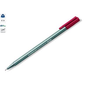 Tűfilc piros Staedtler Triplus 0,3mm-es Írószerek STAEDTLER 334-2