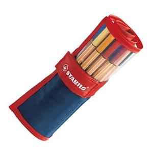 Tűfilc készlet 25 Stabilo Point 88' 0,4mm-es 25színű készlet Írószerek STABILO 8825-021