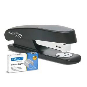Tűzőgép 45832 20lap antibakteriális RAPESCO Germ-Savvy ECO Sting Ray fekete