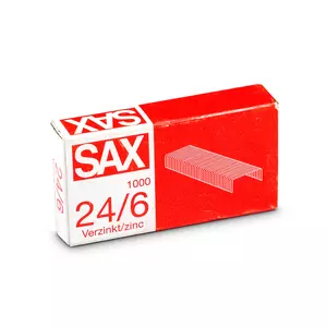 Tűzőkapocs 24/6 SAX cink nagyteljesítményű tűzőgépekbe irodaszer - irodai kisgép
