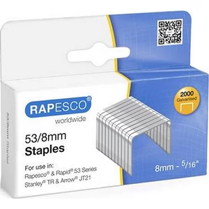 Tűzőkapocs 53/8 Rapesco 2000db/dob horganyzott acél Irodai kisgépek RAPESCO 0752