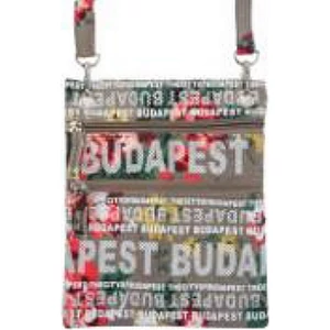 Útlevél táska Női Budapest női Hungary feliratos Virág-G Magyaros termék