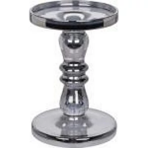 Gyertyatartó álló asztali üveg Magasság:18cm, átmérő:11cm borostyán