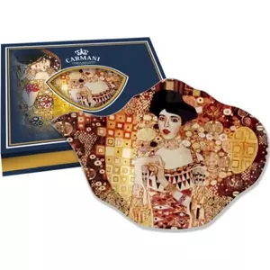 Üveg teafiltertartó 15x11, 4cm Klimt: Adele