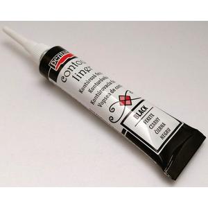 Üvegfesték Pentart kontúrozó 20ml, fekete PENTART