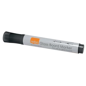 Marker üvegtábla Nobo 3mm kerek hegyű 4db fekete Prezentáció NOBO 1905322