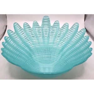 Üvegtál 20cm Polo fémes-égkék