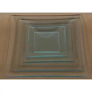 Üvegtál négyzet gyertyatál 30x30cm