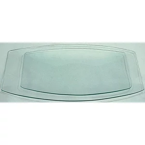 Üvegtál tégla gyertyatál 40x20cm íves téglalap