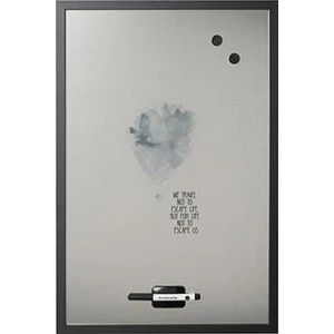 Üzenőtábla Victoria 60x40cm Travel mágnese fekete fakeretes, ezüst Prezentáció Victoria MM03453160
