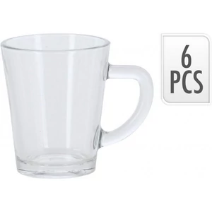 Bögre üveg 70ml Espresso, 6db/szett