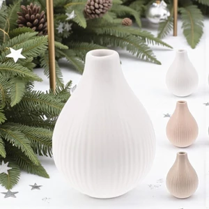 Váza dekor üveg 24' 5 féle, 14cm kpm