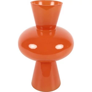Váza üveg 30cm naracssárga 19x19x30cm SDDST5 élethű