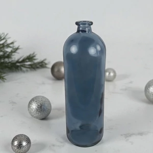 Váza üveg kék Bottle rd Dawn S blue DST5325