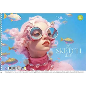 Vázlatfüzet A4 Sholyaryk spirálos,100 g, 30 lap, the Sketch book