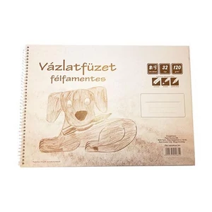Vázlatfüzet B5 félfamentes 32lapos iskolaszezonos termék
