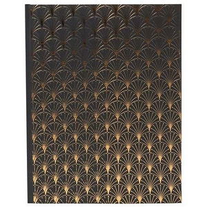 Vendégkönyv Exacompta 27x22 cm, 50 lap, Neo Deco, fekete 