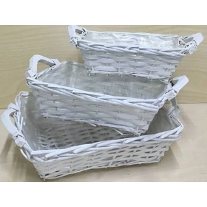 Vessző, fonott tálca szett 3db-os szett 24x18cm,29x23cm,35x27cm