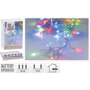 Égősor fényfűzér 10 led 10db-os multicolor beltéri kpm