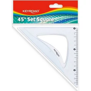 Vonalzó 13cm Keyroad KR971051 műanyag 45 fokos Iskolaszezonos termék