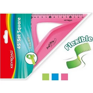 Vonalzó 13cm Keyroad KR971103 flexibilis 45 fokos Iskolaszezonos termék